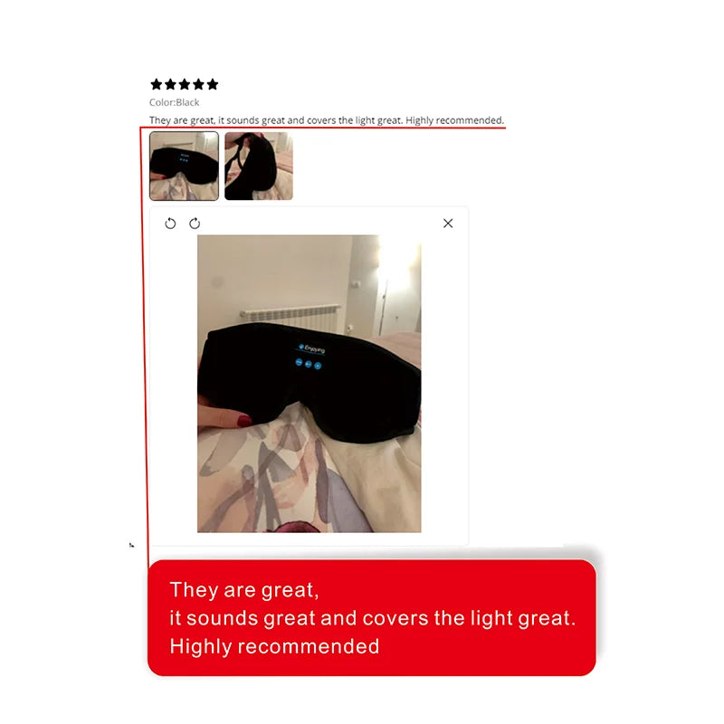 Rest EeZzee Sleep/Meditation Black-out Mask
