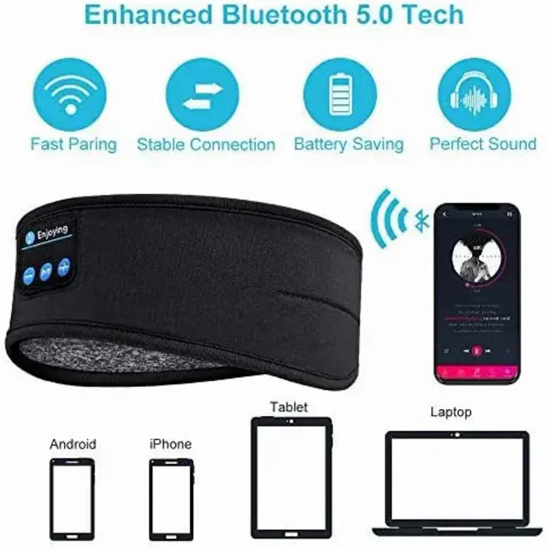 Wireless Sleep/Sport 3D Comfort Headband